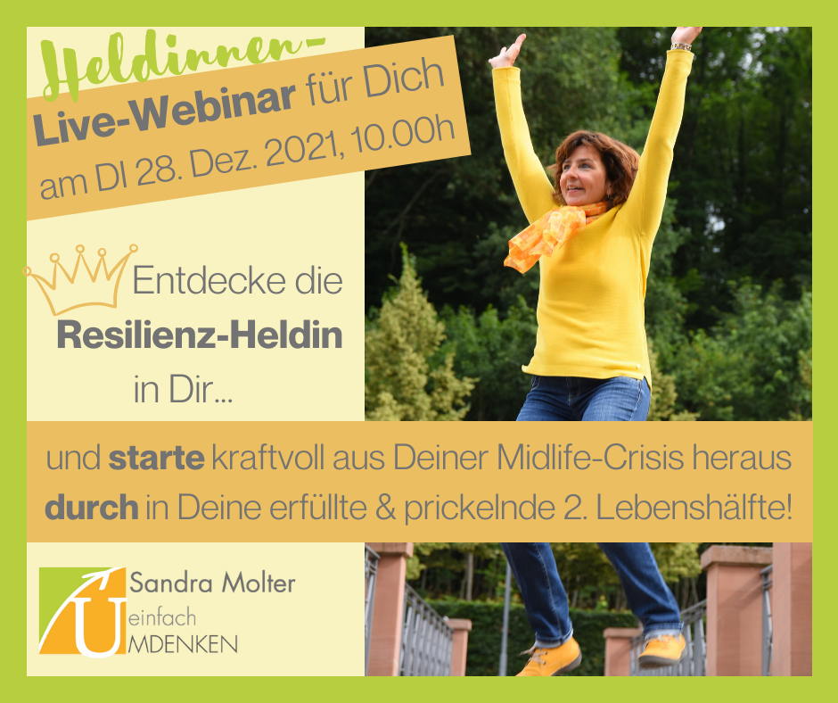 Heldinnen-Live-Webinar: Entdecke die Resilienz-Heldin in Dir!
